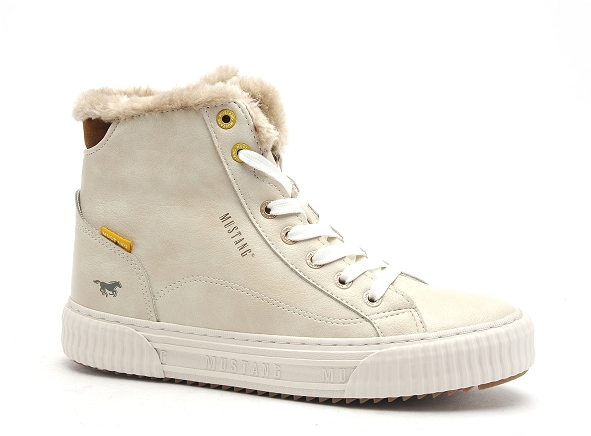 Mustang boots bottine plates femme 1442601 beige