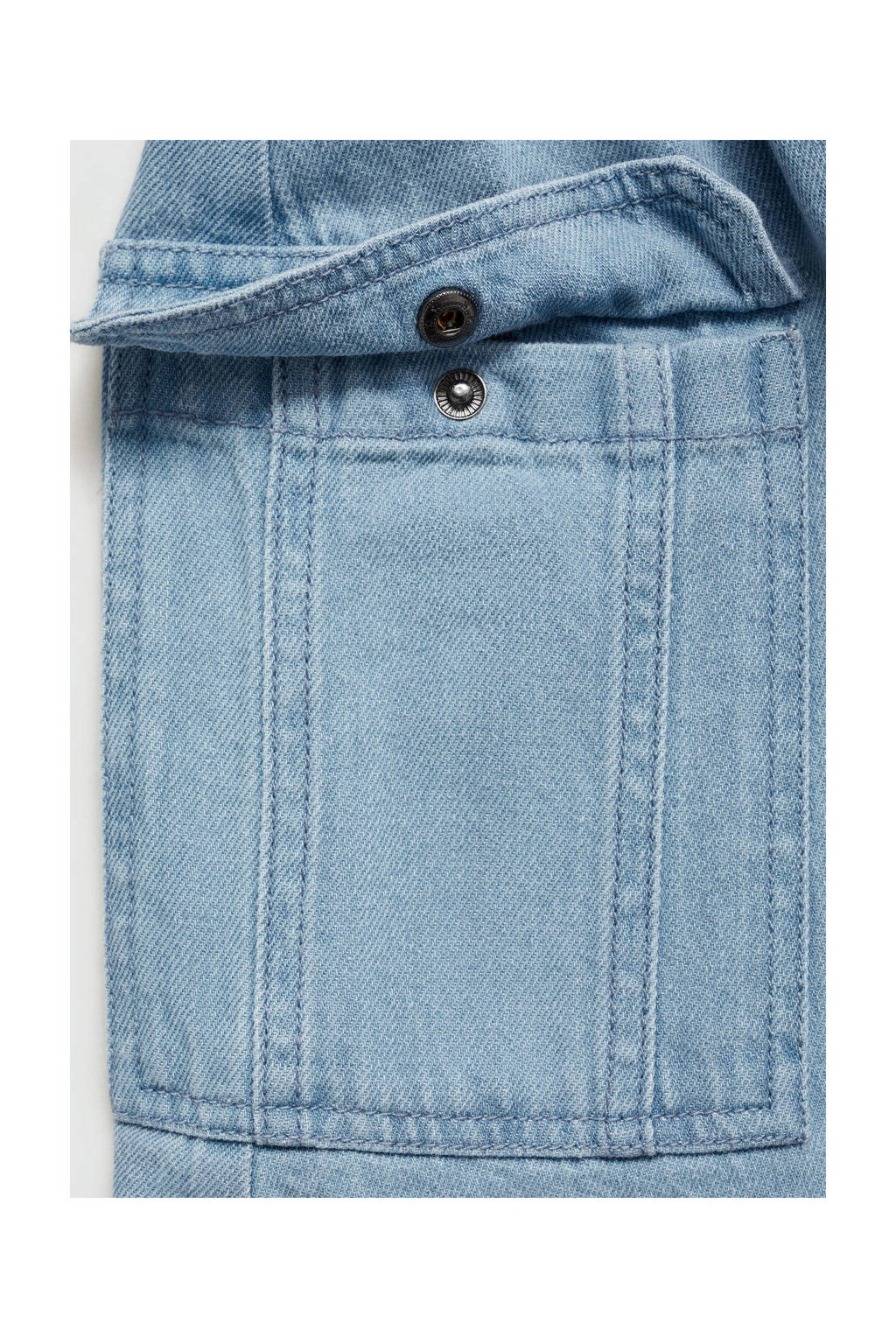 Mango Kids spijkerjurk light blue denim
