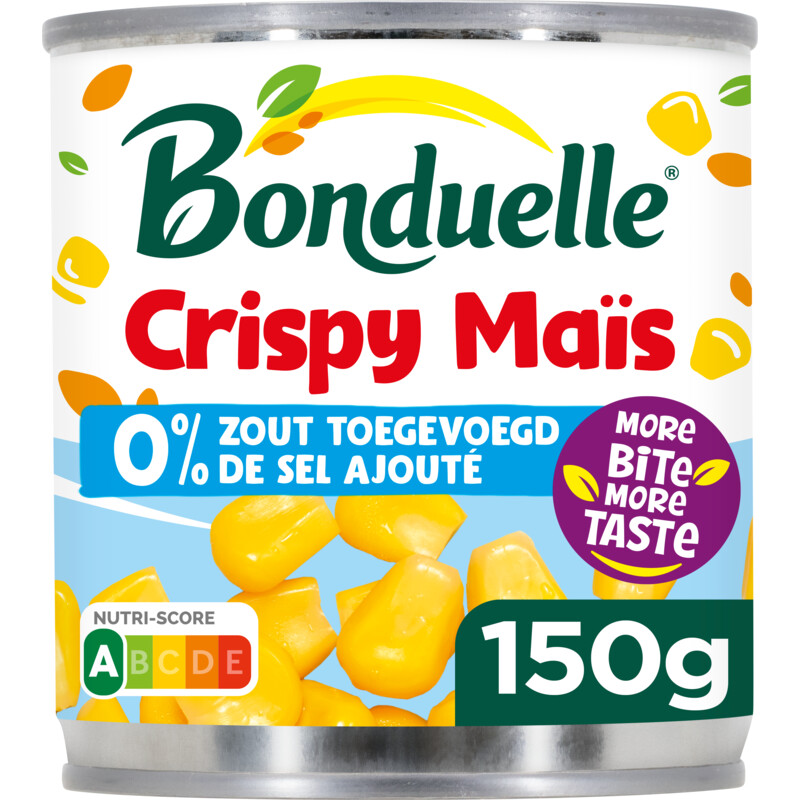 Bonduelle Crispy mais 0% zout toegevoegd