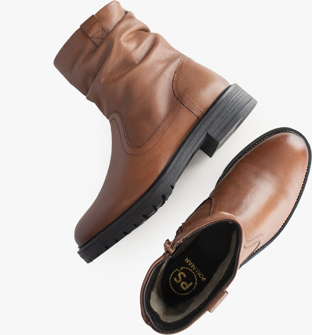 PS POELMAN cognac ps poelman enkelboots dungaball