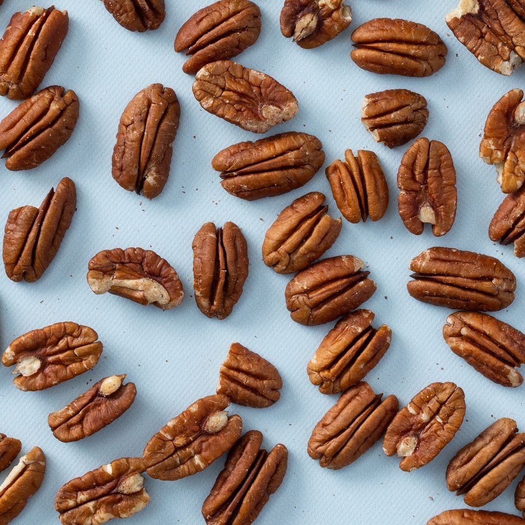Pecannoten ongebrand