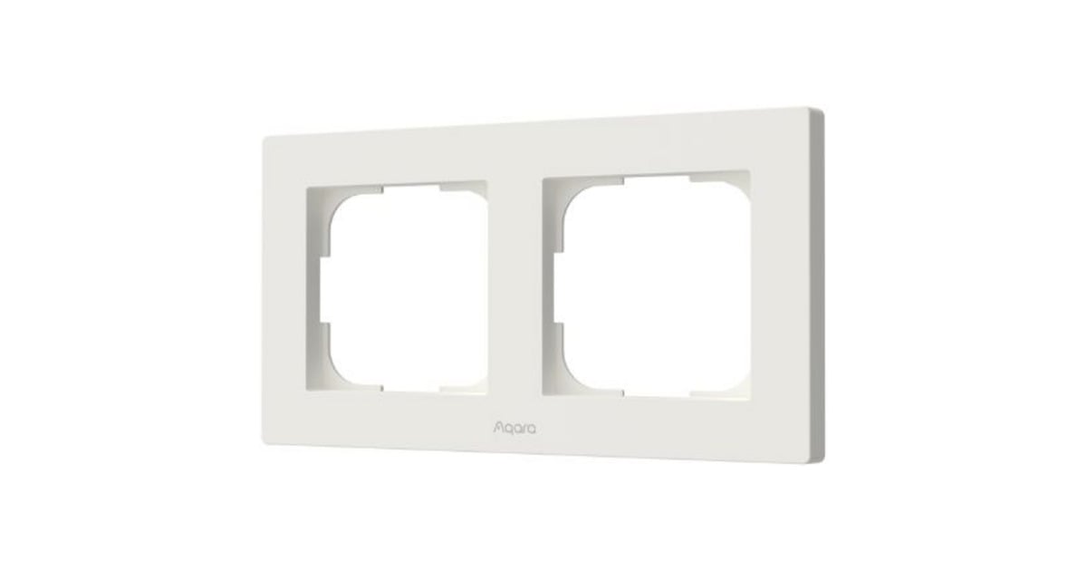 AqaraSwitch Frame H2 EU 2-gang frontje  (Wit)