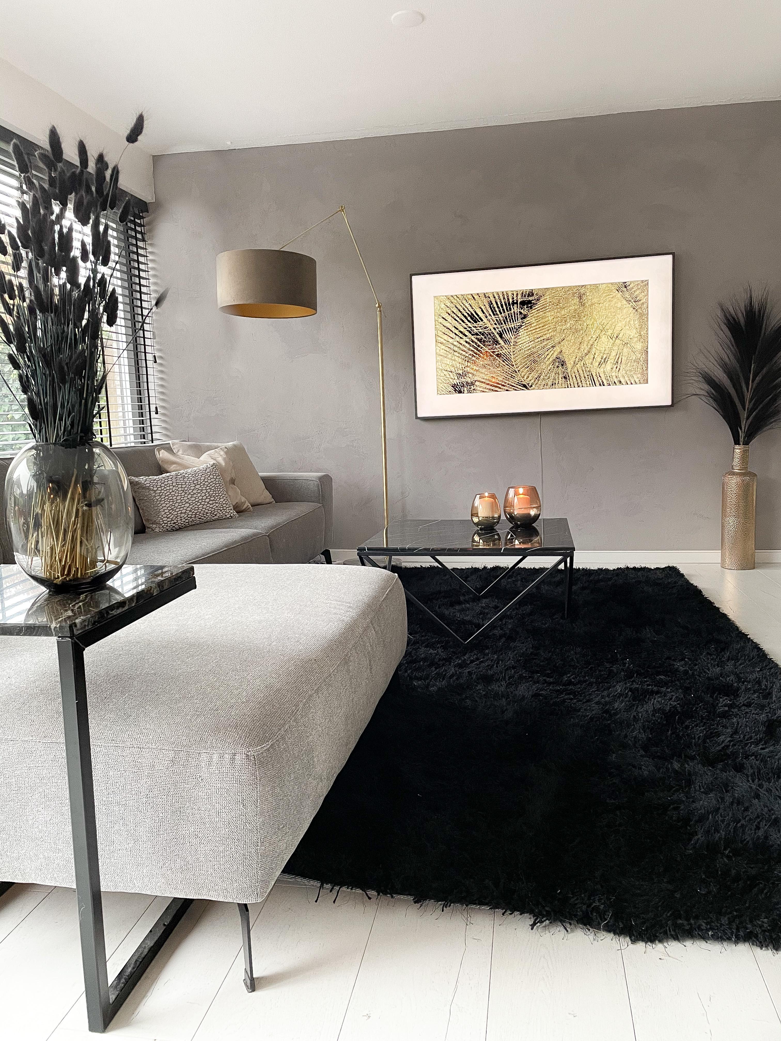 Salontafel MALIBU Zwart marmer
