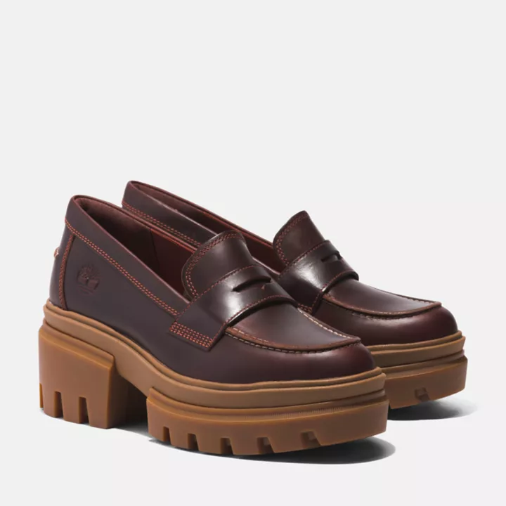 Mocassin pour femme en marron foncé