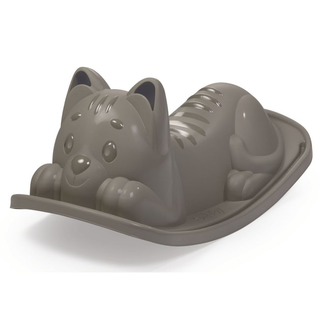 Kinderwippe - Katze - grau