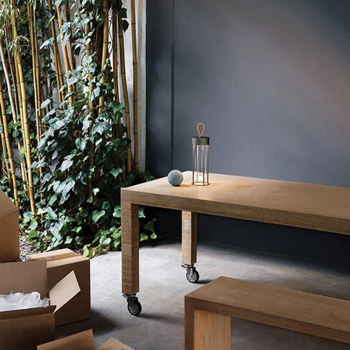 Flos - In Vitro Unplugged LED Akku Tischleuchte, terrakotta