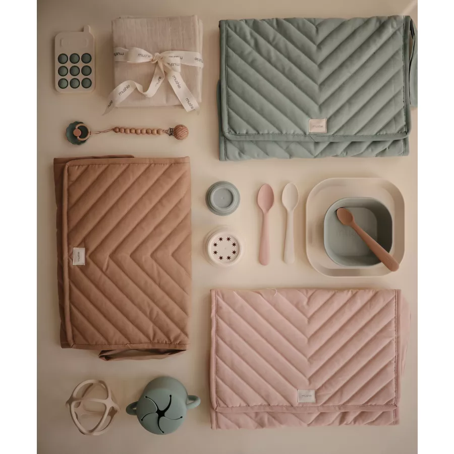 mushie Wickelunterlage faltbar Blush