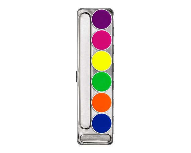 Kryolan - Aquacolor Palette, 6 Farben