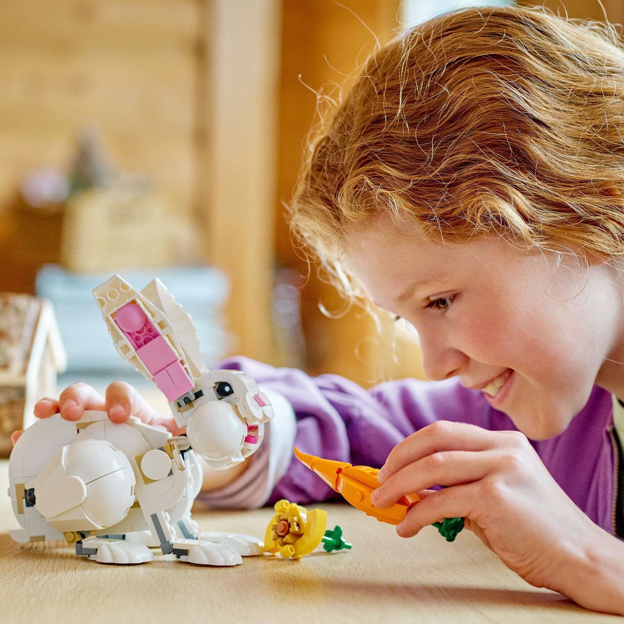 LEGO Konstruktionsspielzeug Creator 3-in-1 Weißer Hase