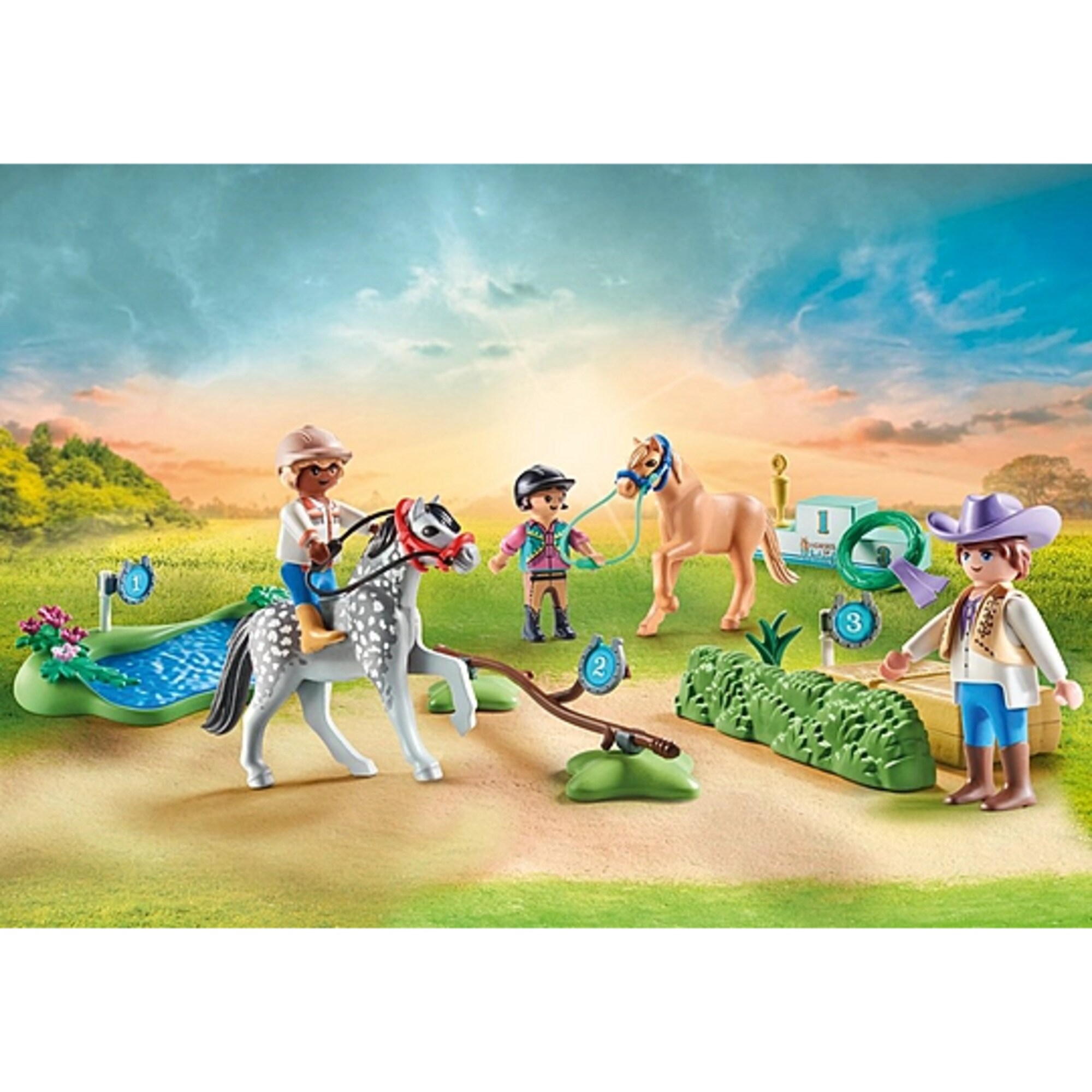 PLAYMOBIL Konstruktionsspielzeug Horses of Waterfall Ponyturnier