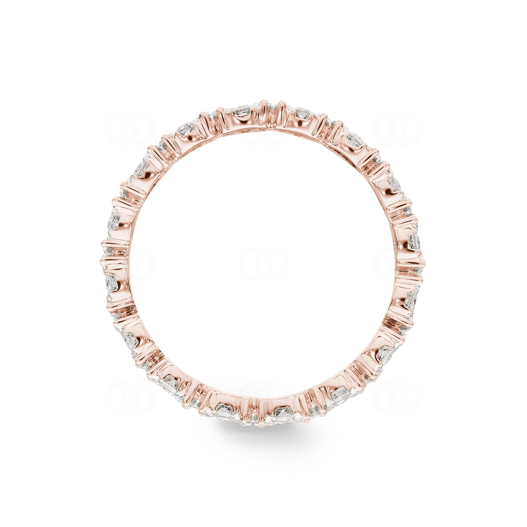 1.01 Karat Diamanten Mémoire Ring 750/18 K Roségold