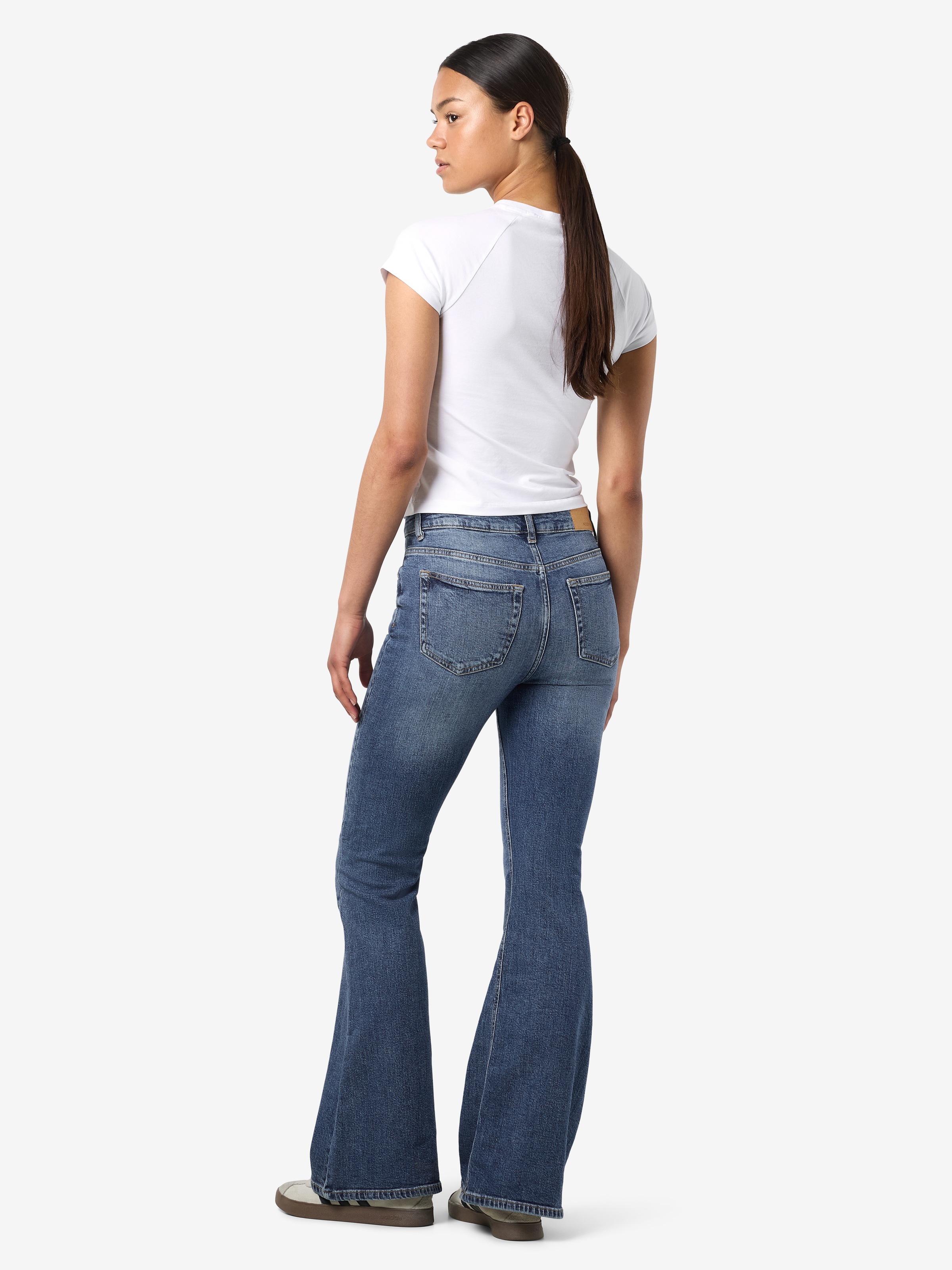 Noisy may Bootcut-Jeans »NMKAREEN HW FLARE LEG JEANS AZ436MB NOOS«