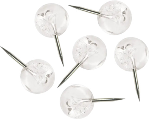 Pin pins transparant set van 50