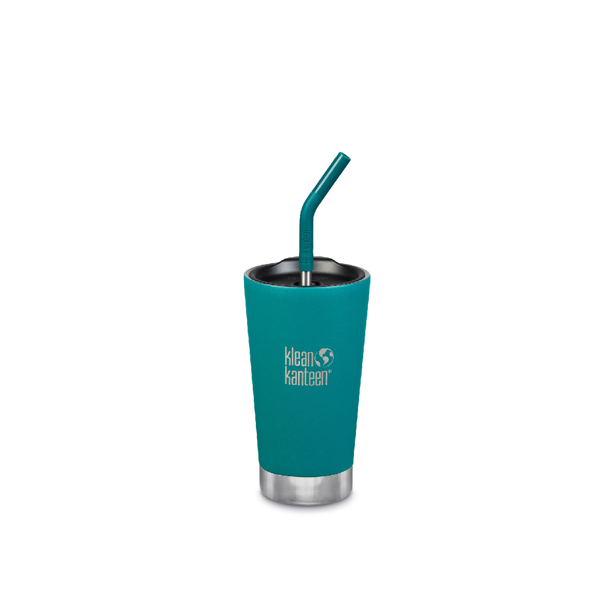 Copo térmico Klean Kanteen de 473 ml (16 oz) com tampa de canudo