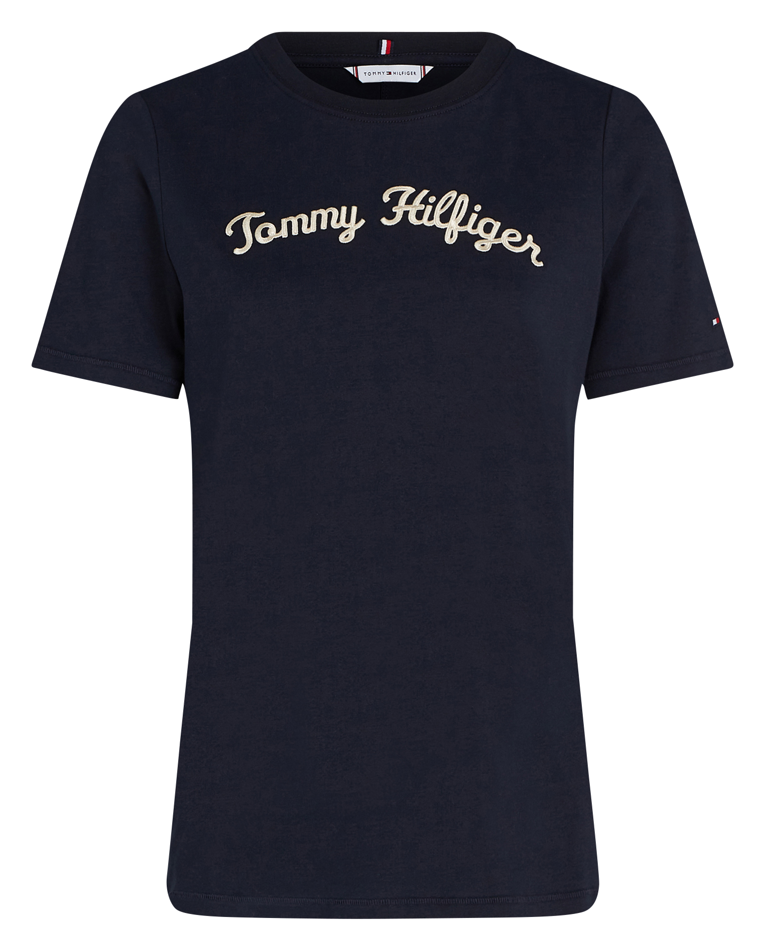 Tee-shirt col rond en coton | Bleu