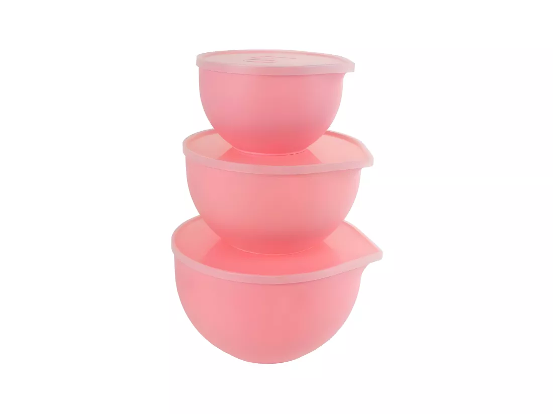 Set de 3 bols patissier avec couvecle