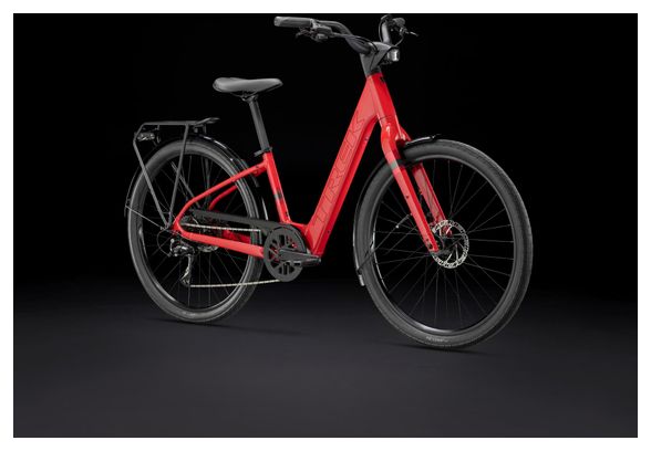 Vélo de Ville Électrique Trek Verve  1 Lowstep LT 250Wh Shimano Acera 8V Rouge 2024