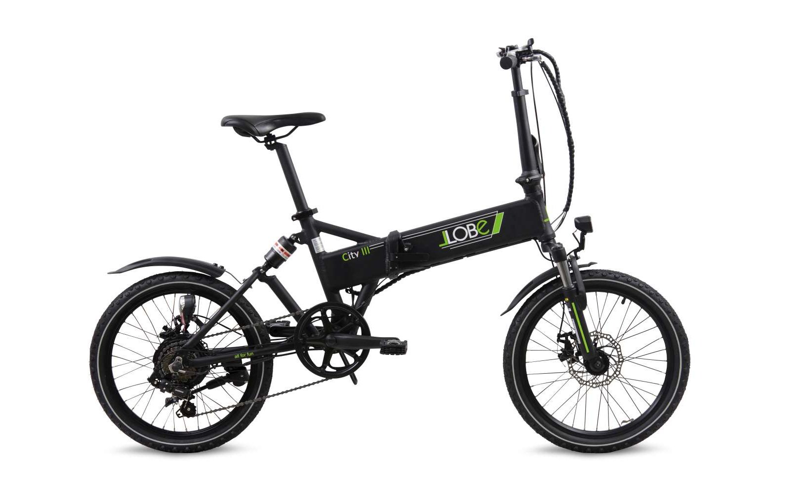 LLobe City III Falt-E-Bike 20 Zoll 10,4 Ah grau