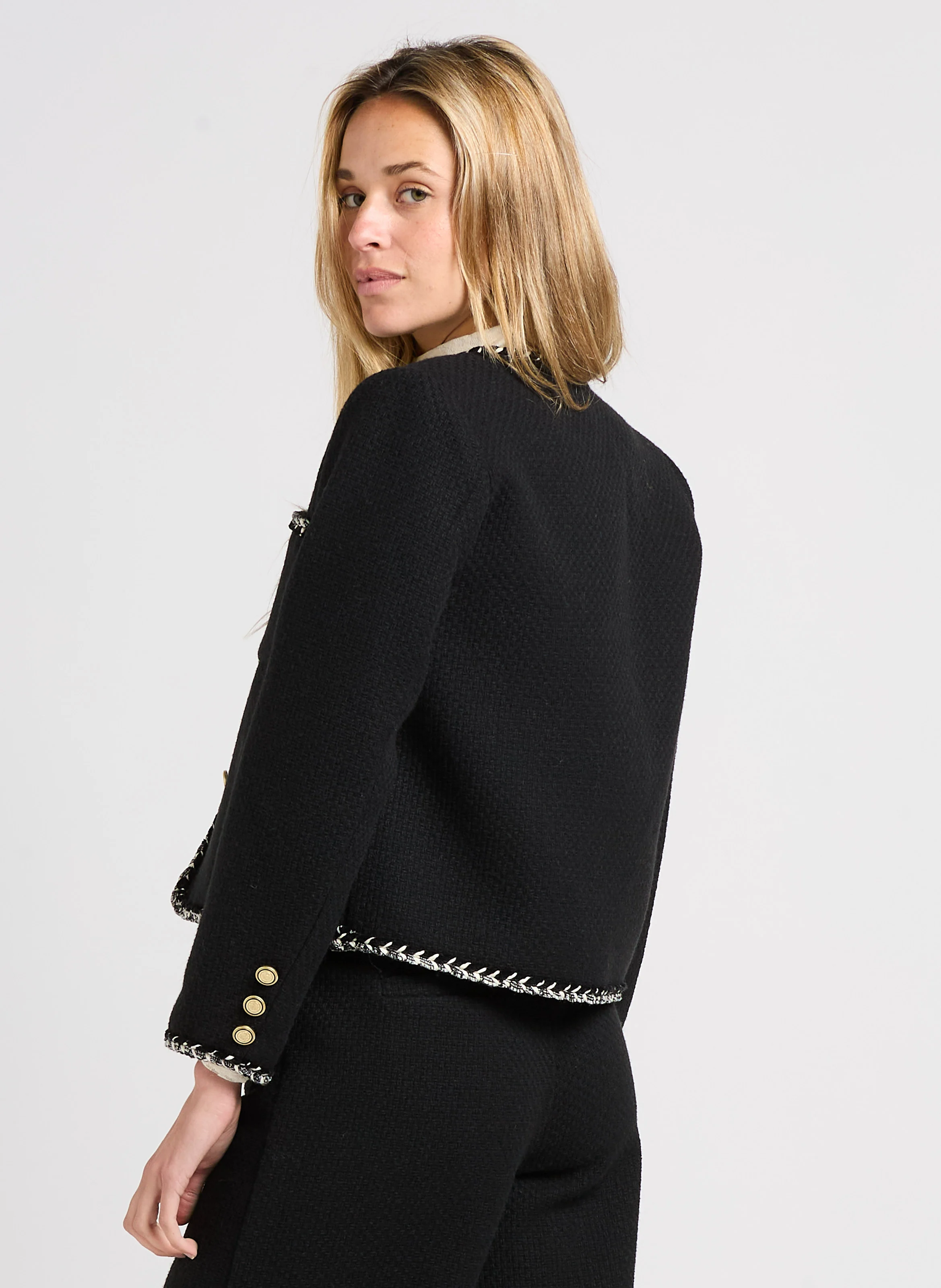DONNA - Veste col rond| Noir