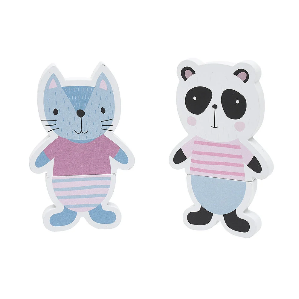 Puzzle magnétique animal en bois certifié FSC® 8 pièces