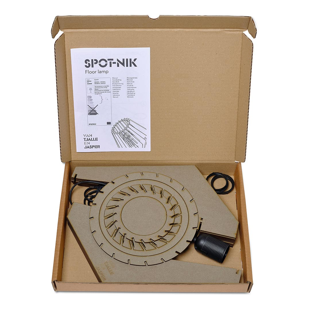 Spot-nik floor lamp - Soft Grey