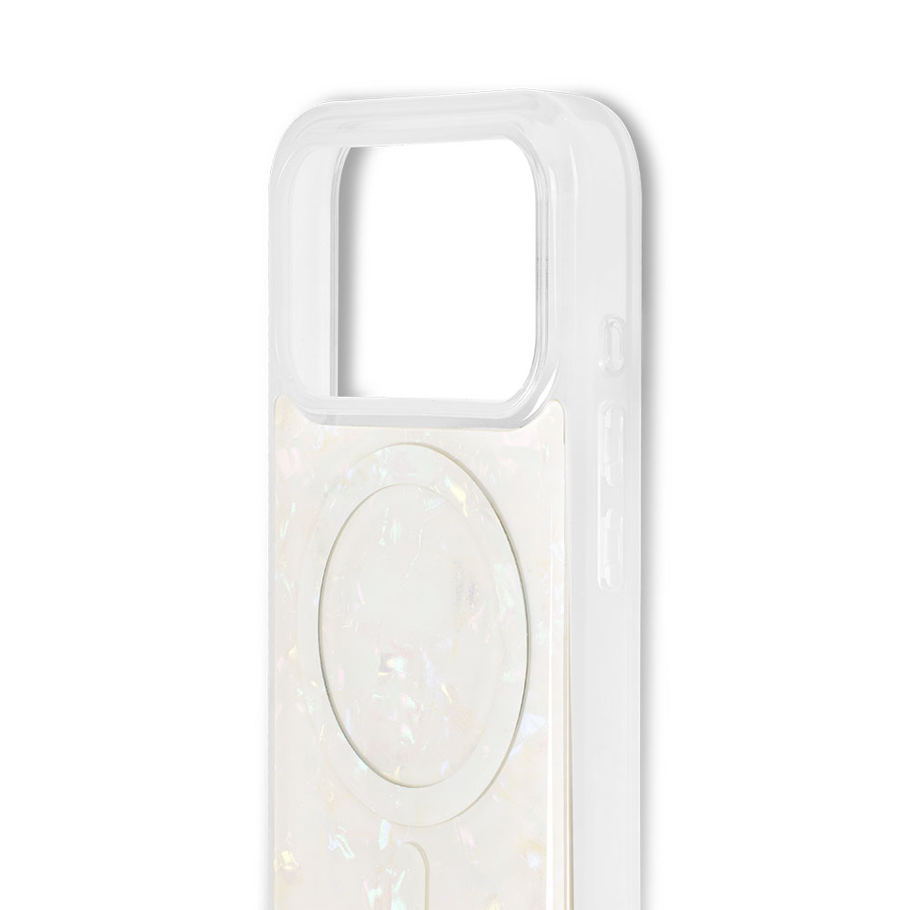 iPhone 17 Pro Max MagSafe Hardcase Hülle Pearlized Case Recycled (IDPLCMS-I2567P-10) - Weiss