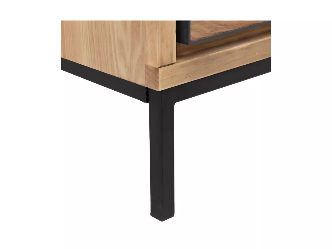 Vaisselier 1 porte 3 tiroirs Bois/Métal - KIPSE