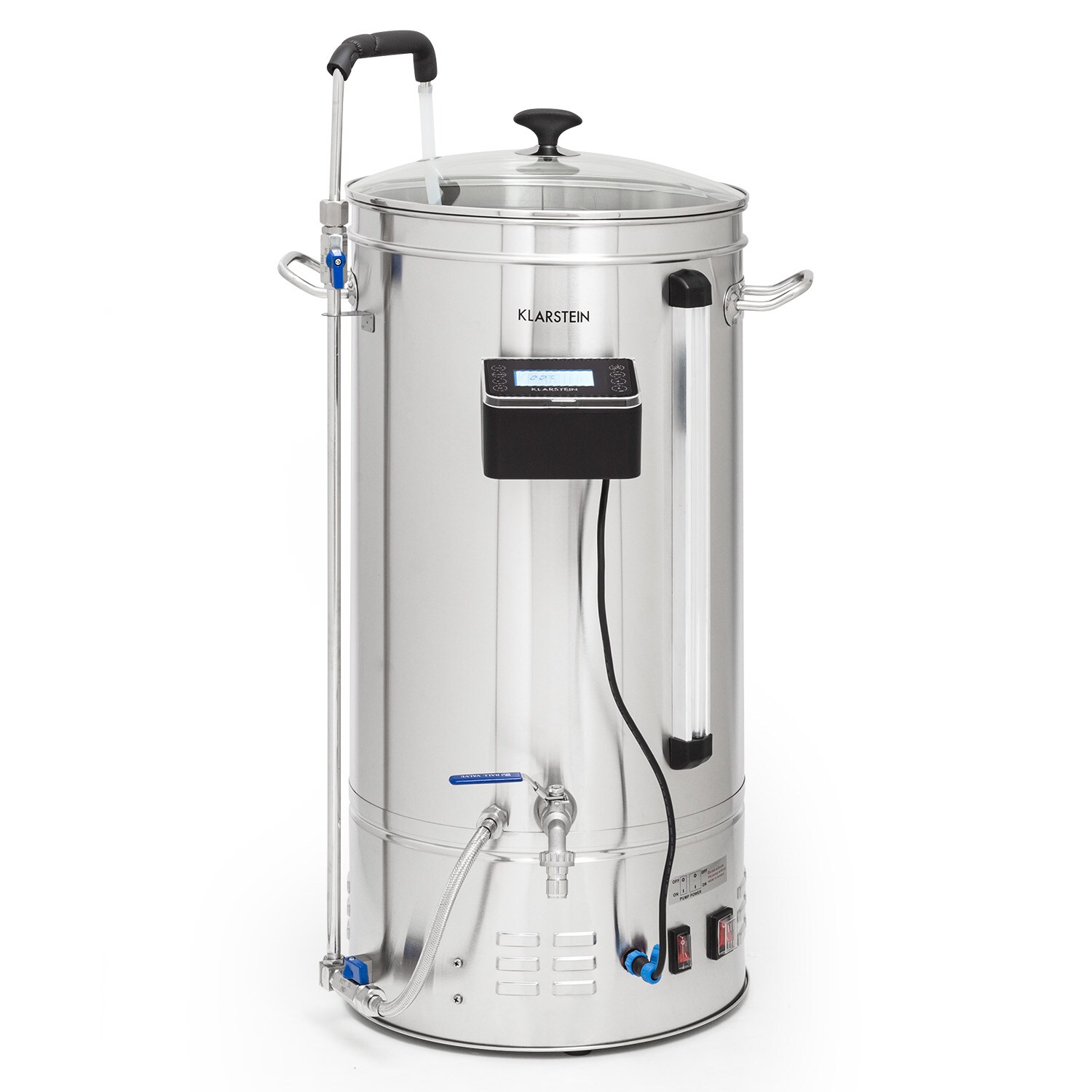 Brauheld Smart 45 Maischekessel 2500W 45L 100°C Umwälzpumpe Edelstahl Edelstahl 45 Liter