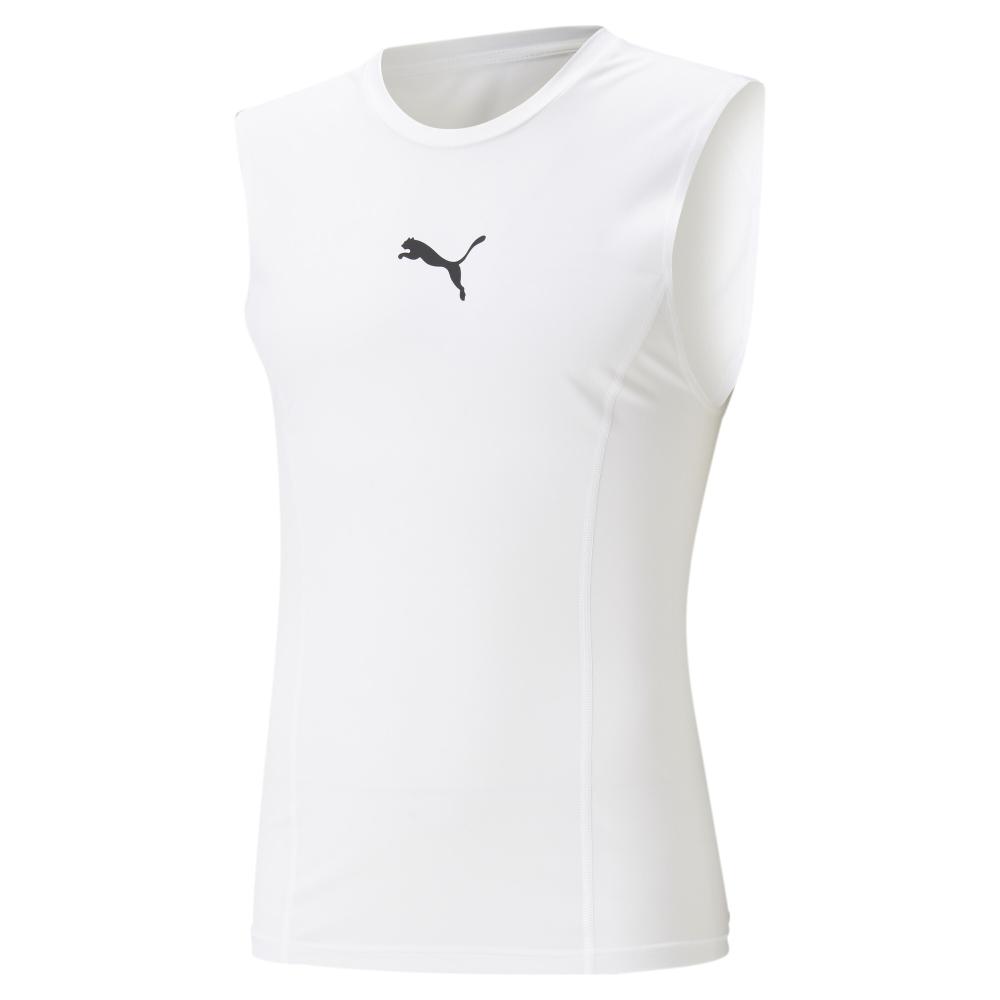 Puma Débardeur Blanc Homme Puma Compression