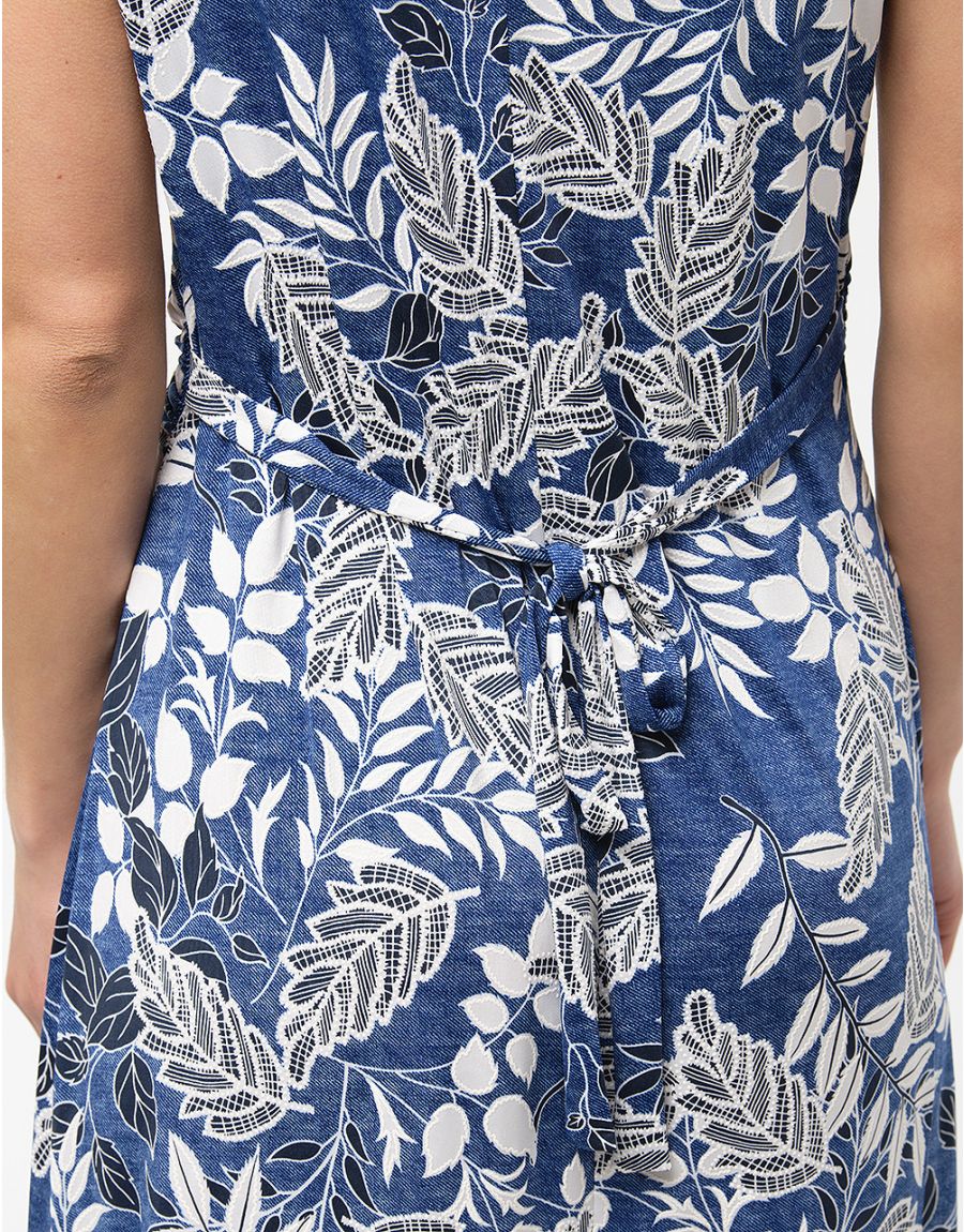 Robe longue bleue