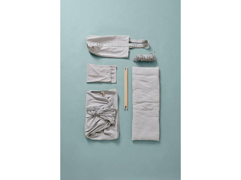 Membantu Babyhängematte Set Premium Grau Set für ruhigen Schlaf