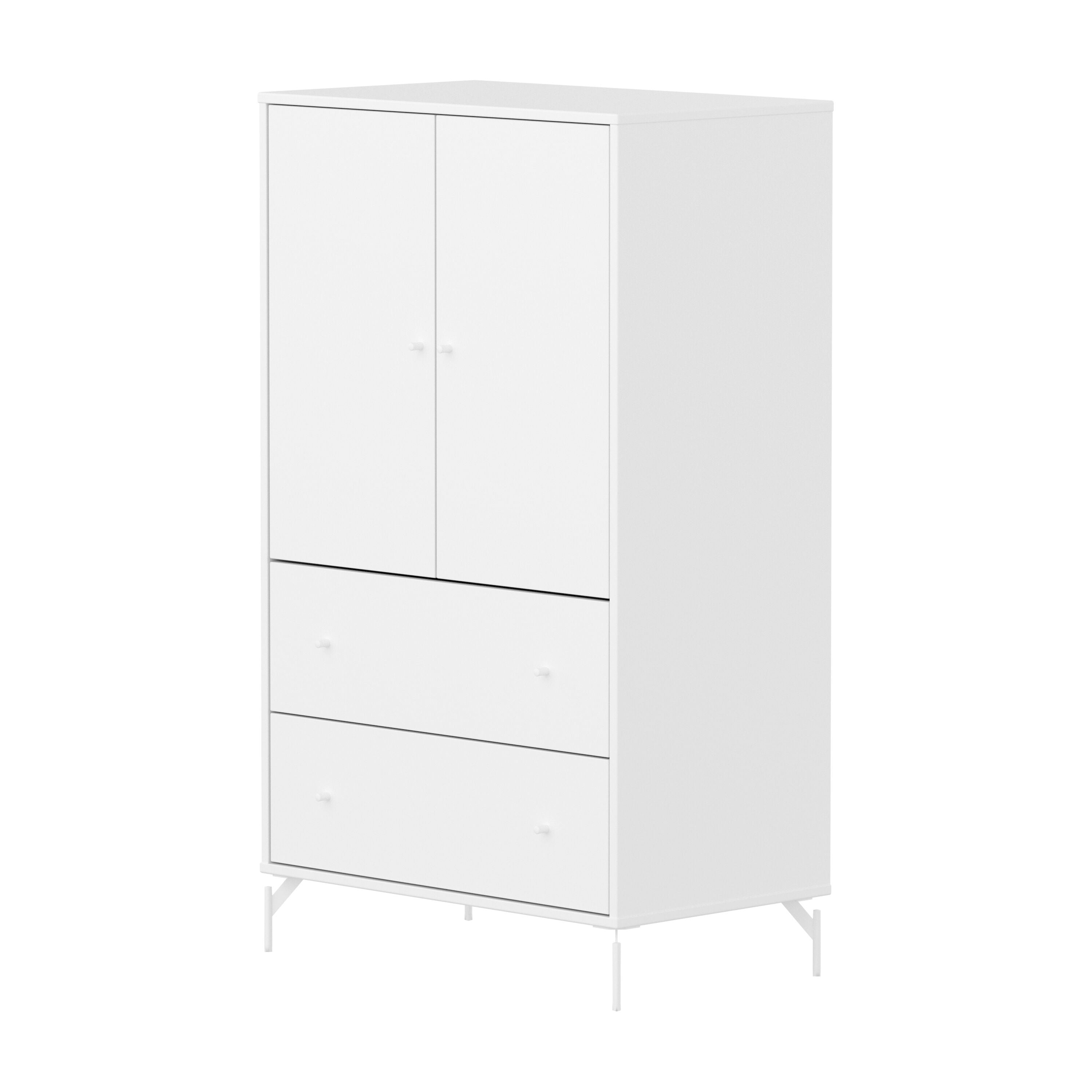 Flexa SAGA Schrank - Weiss / B: 75.0 cm x T: 45.0 cm x H: 129.5 cm