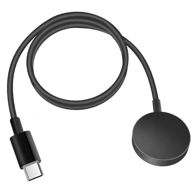 USB-C oplader til Samsung Galaxy Watch 3/4/5/6/7, Active 1/2 Sort