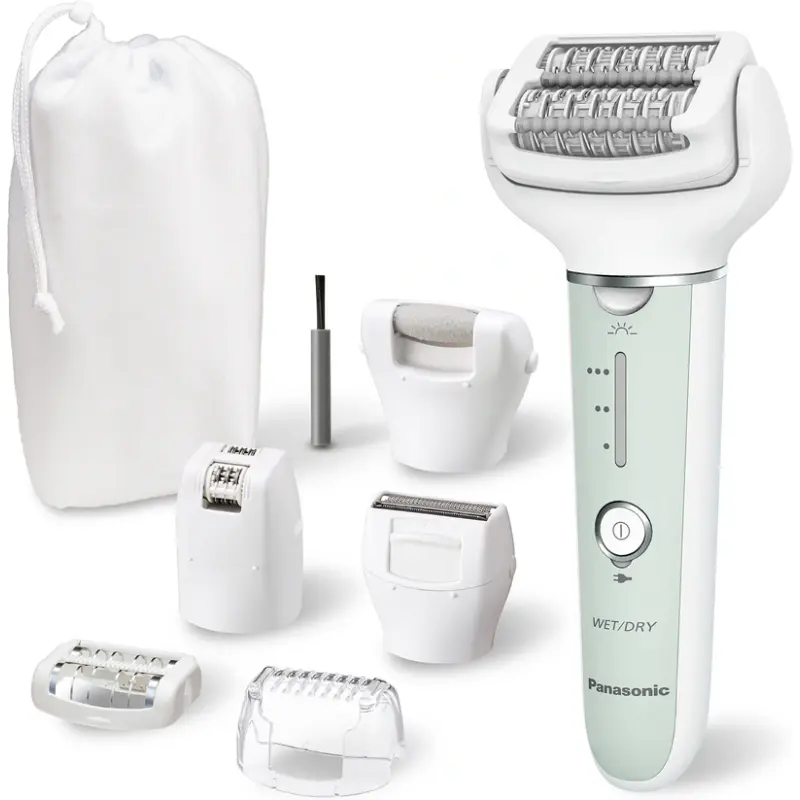 Epilateur électrique Panasonic ES-EY70AG503 avec 4 têtes incluses Wet & Dry