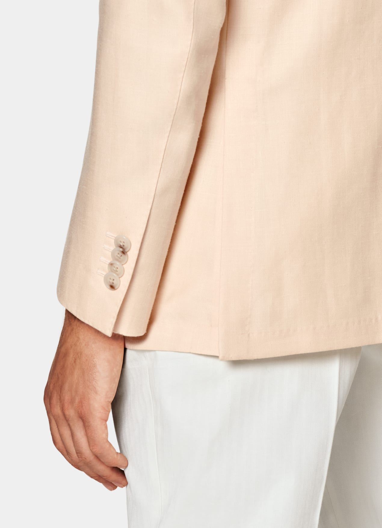 Blazer Roma coupe Relaxed rose clair à chevrons