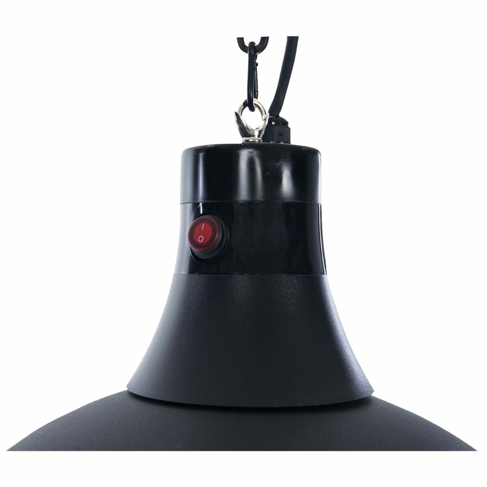 Chauffage suspendu indus ii 2100 w halogène noir