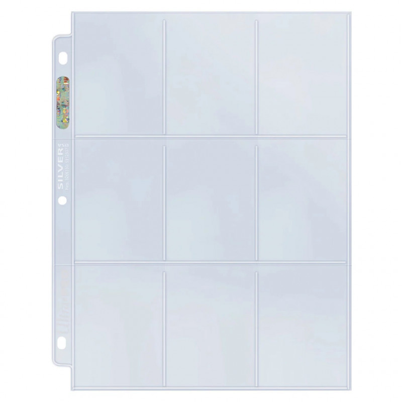 100 Feuilles pour Classeur - Ultra Pro : Silver