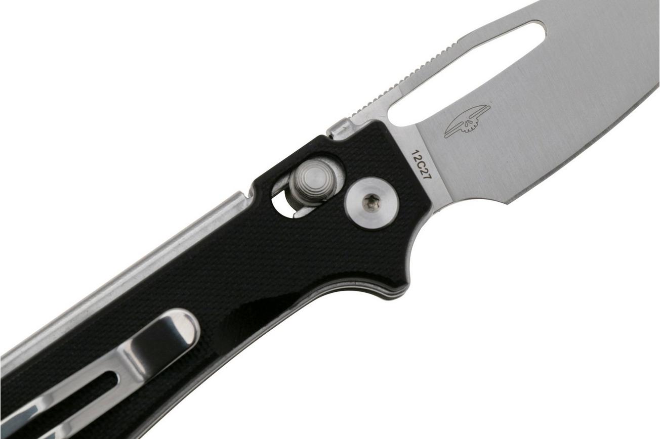 Real Steel Vis 8051BS Satin 12C27, Black G10, zakmes, Jakub Wieczorkiewicz design