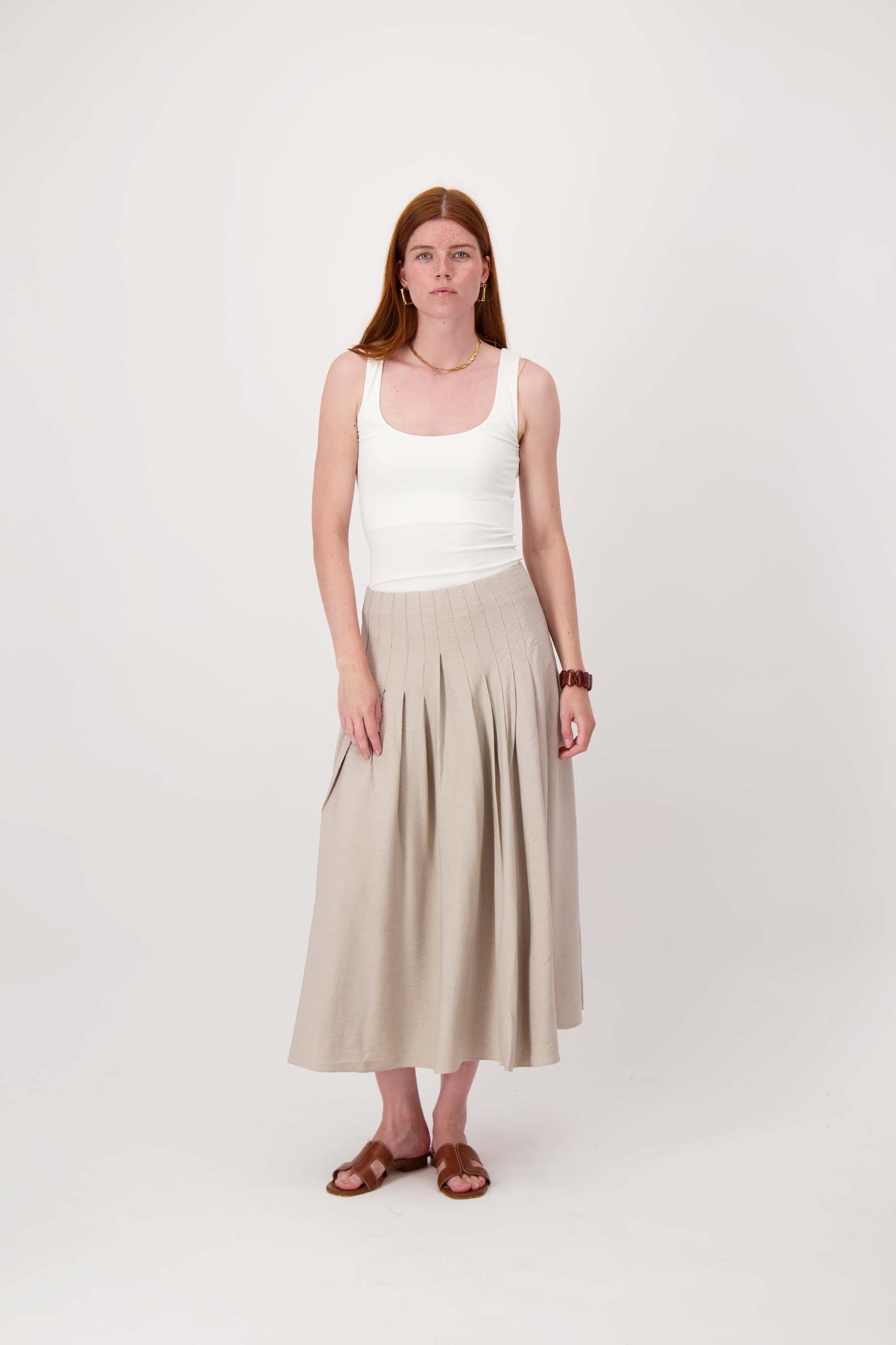 rok met plooi details