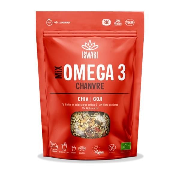 Mix Ómega-3 Bio Cânhamo Chia Goji 200G