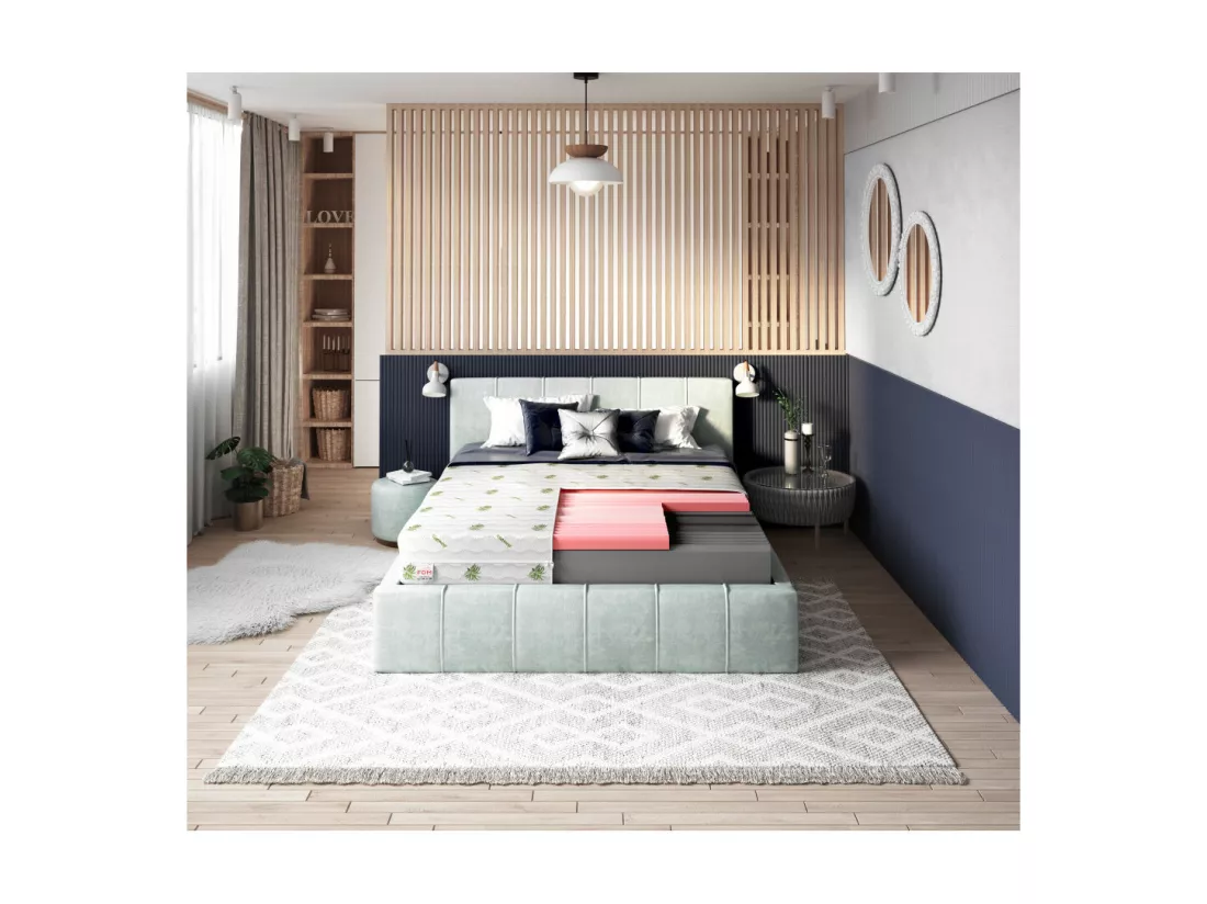 Matelas Select - Mousse haute résilience HR - Epaisseur 14cm 180 x 200 cm cm