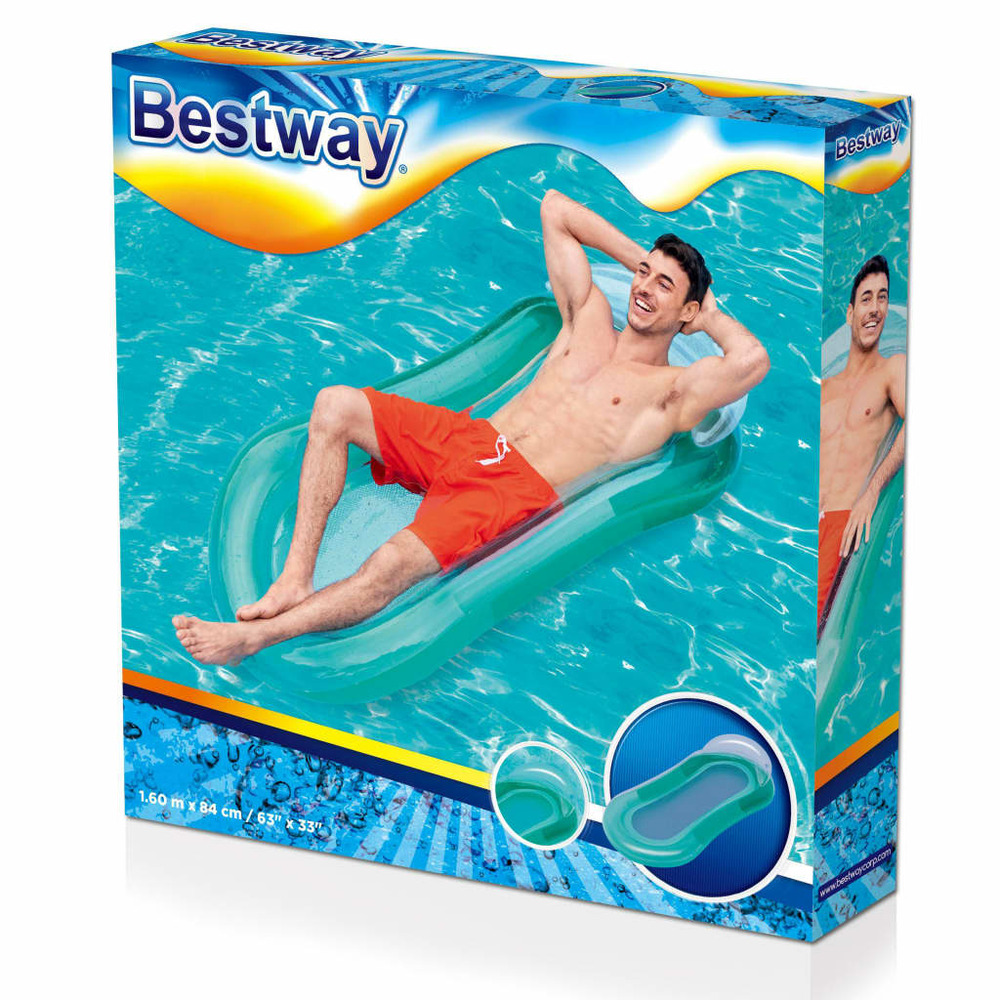 Chaise longue gonflable de piscine aqua lounge