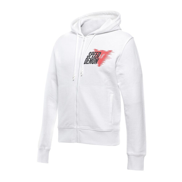 Dainese - Sweat zippé à capuche Speed Demon Veloce Blanc