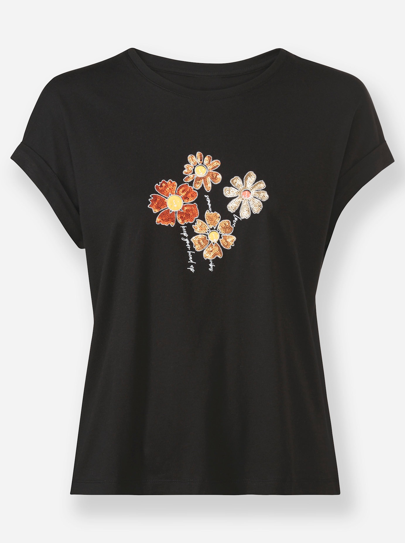 Inspirationen Rundhalsshirt »Rundhals-Shirt«, 1 Stk.
