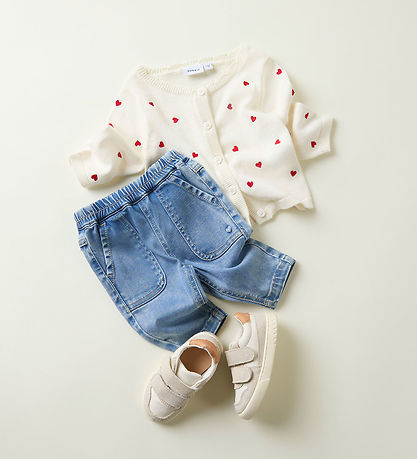 Name It Cardigan - Strick - NbfFisilly - Cloud Tänzer m. Herzen