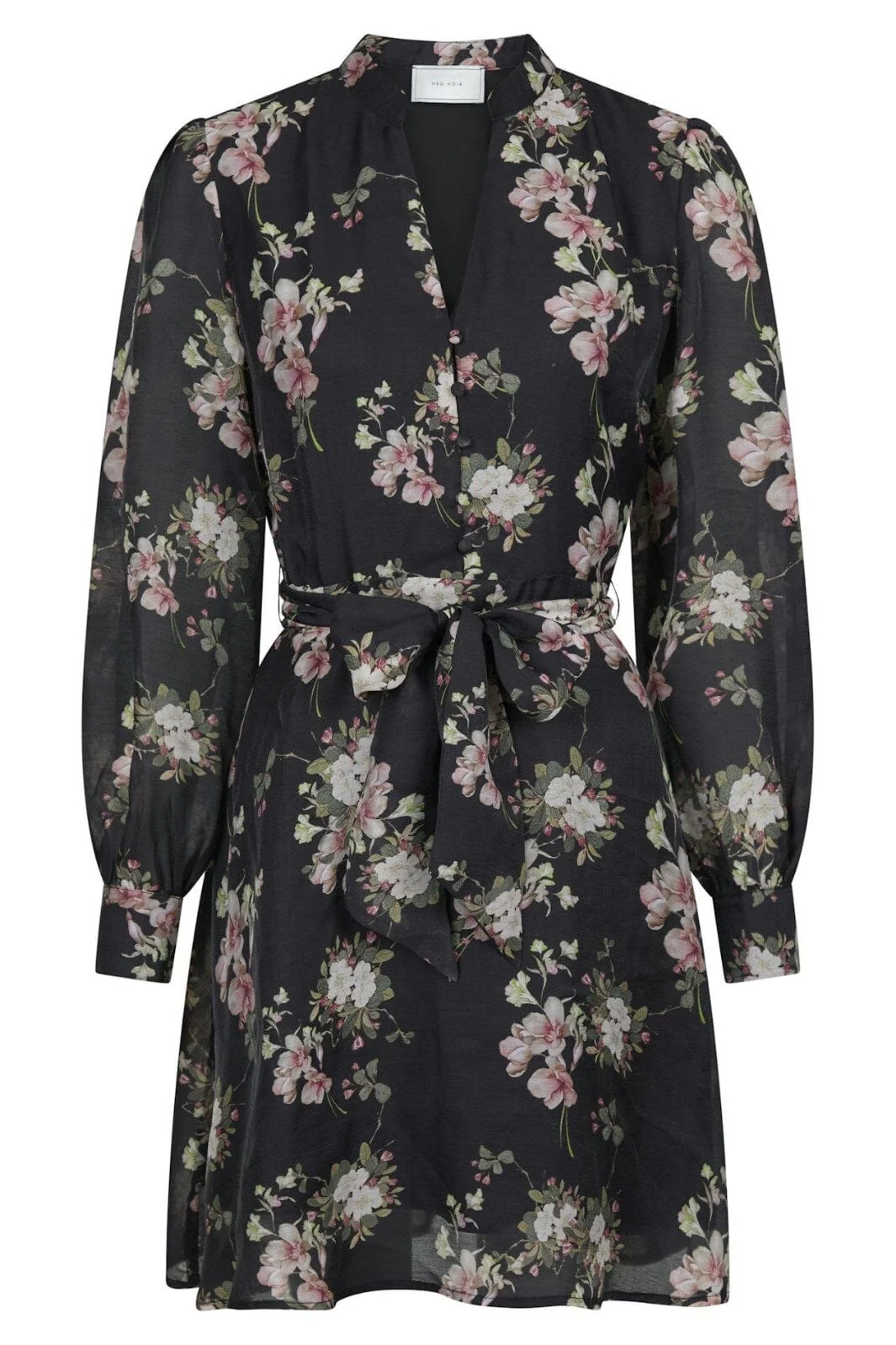 Neo Noir Heidi Print Flower Dress