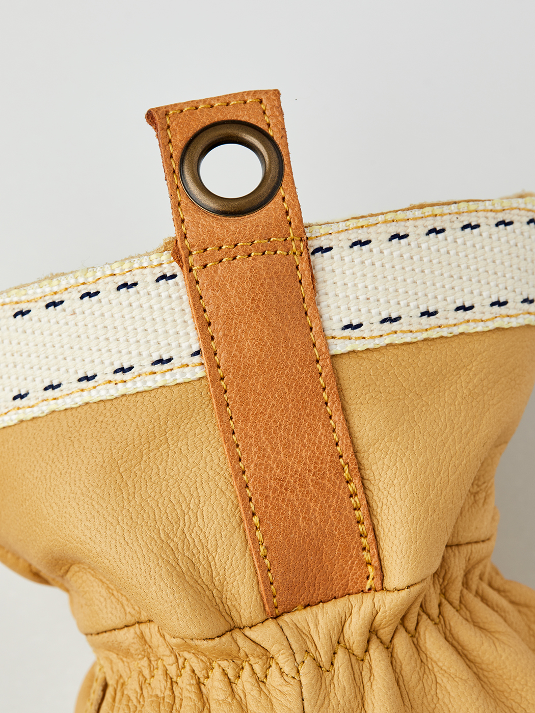 Njord 5-Finger Navy/Natural brown