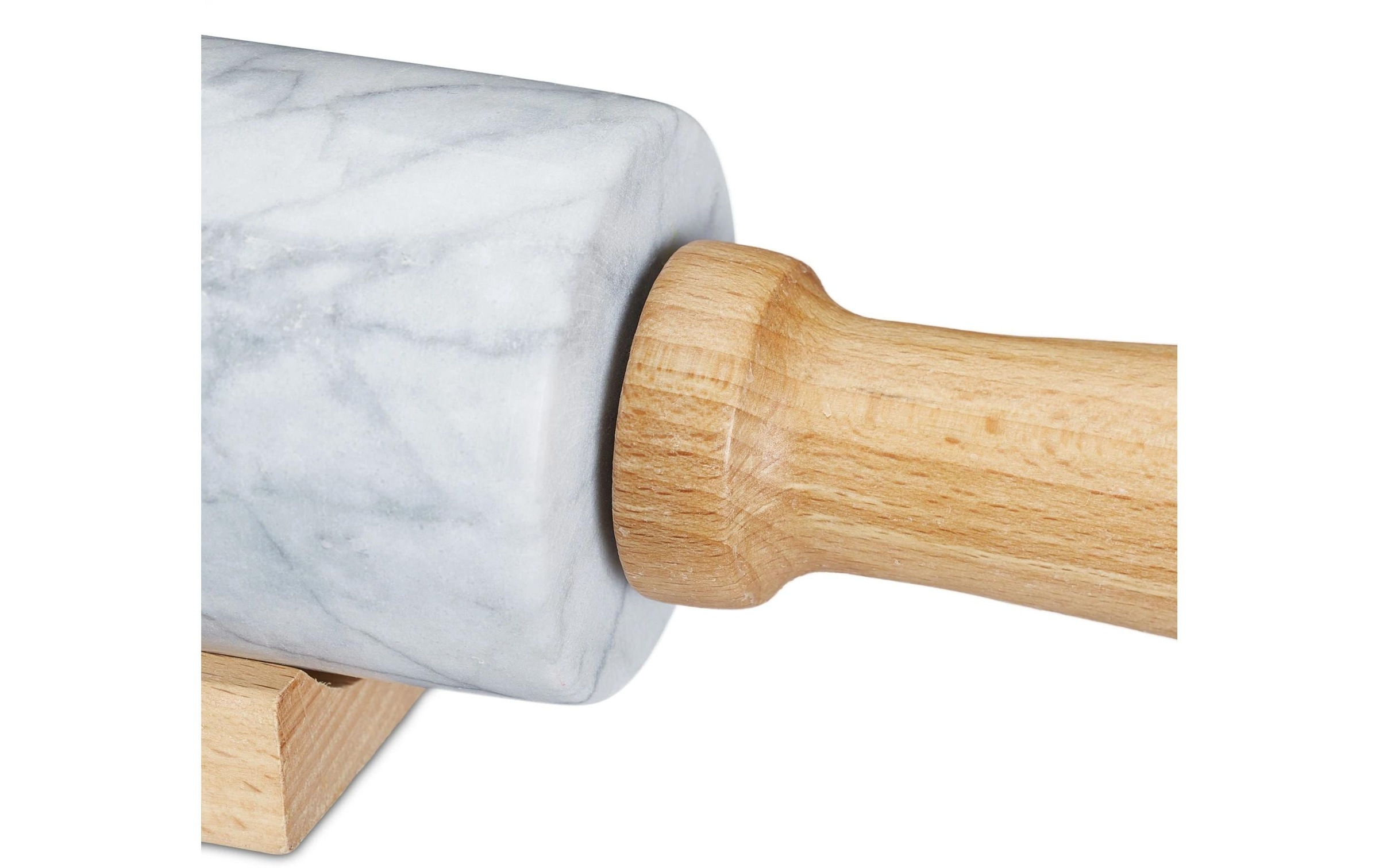 relaxdays Teigroller »Braun«