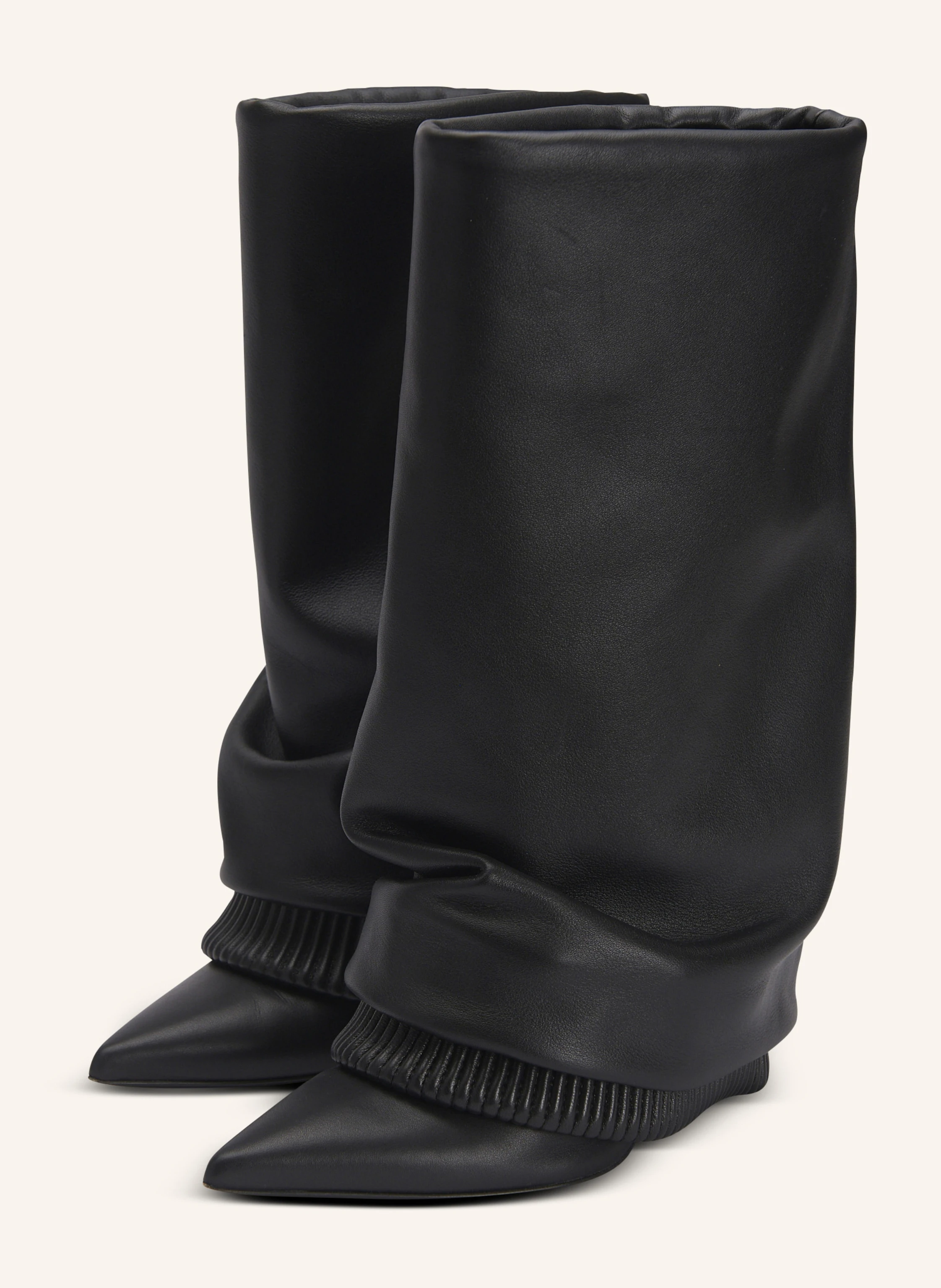 BALMAIN Stiefel Trousers aus Kalbsleder