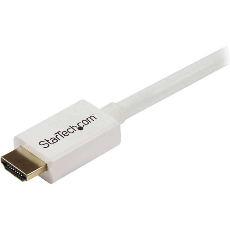 StarTech.com Câble HDMI CL3 avec Ethernet - 3m - Câble Ultra HDMI Mural - Cordon HDMI Haut Débit 4K 30Hz UHD - 10.2 Gbps - Câble Vidéo/Affichage HDMI 1.4 - 30AWG - Blanc